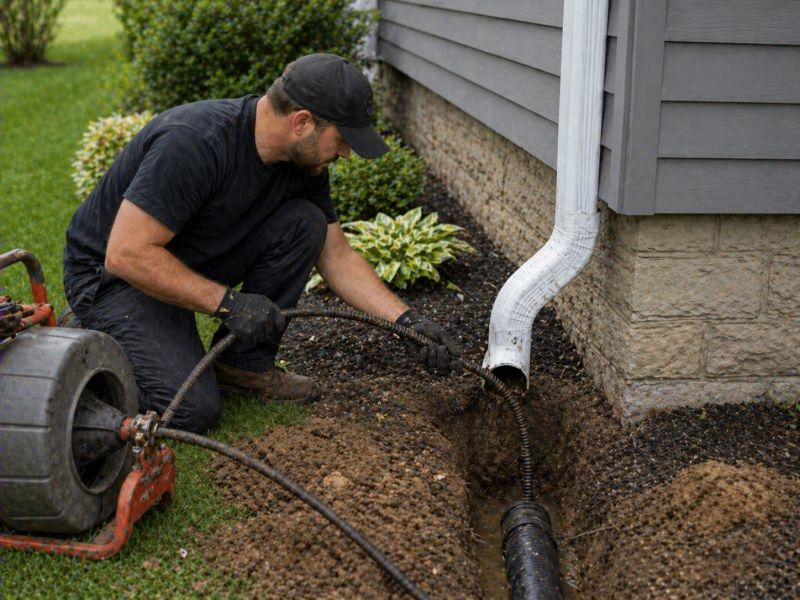 Downspout Blockage Removal in Pittsburgh, PA