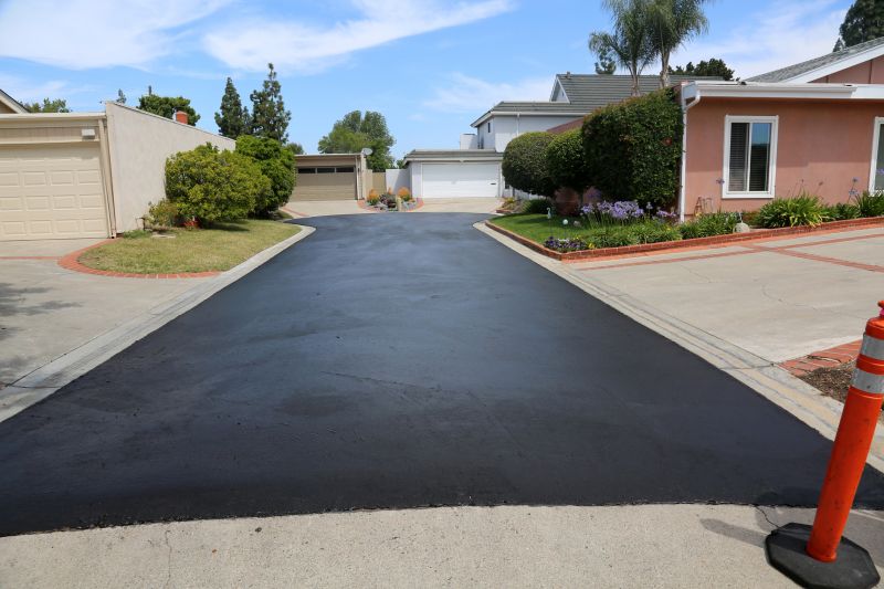 Clean and Sealed Driveway