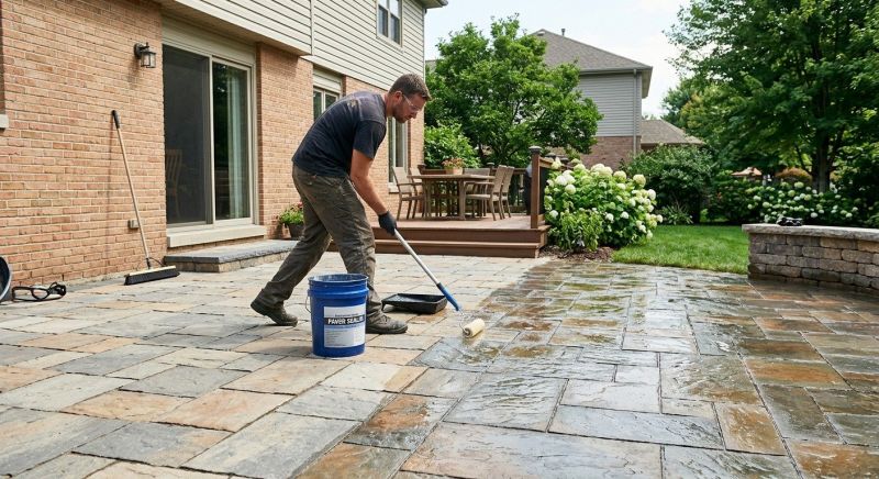 Flagstone Sealing in Bellevue, WA