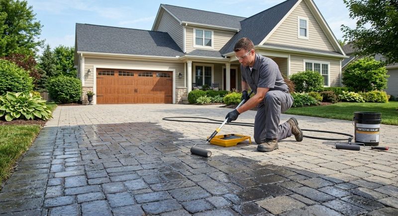 Paver Driveway Sealing in Renton, WA
