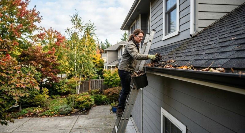 Rain Gutter Clearing in Fredericksburg, VA